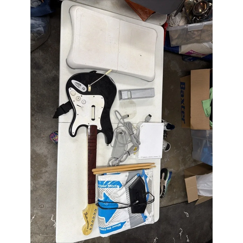 Wii And Rock and Guitar Dance Pad Matt Drumstick